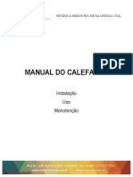 Manual Calefator Metavila