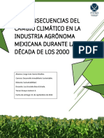 Las Consecuencias Del Cambio Climático en La Industria Agrónoma Mexicana Durante La Década de Los 2000