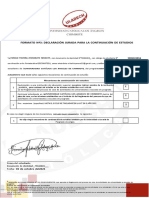 Declaración Jurada .2021