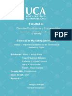 Ensayo - Importancia Relativa de Las Técnicas de Marketing Digital