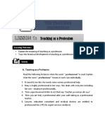 Module 1 THE TEACHING AS A PROFESSION PDF