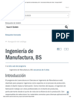 Programa - Ingeniería de Manufactura, BS - Universidad de Wisconsin Stout - Acalog ACMS™