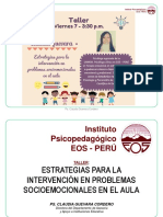 Estrategias de Int. Prob. Socioemocionales - Claudia Guevara