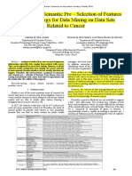 Automatic and Semantic Pre - Selection of Features Using Ontology For DM On Data Sets Related Cancer