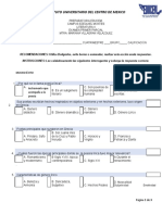 2.-Primer Parcial Con Respuestas Bachillerato, Materia, Nombre Del Maestro.