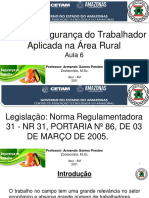 Aula 6. Disciplina Saúde e Segurança Do Trabalhador Aplicada À Área Rural. 18.08.2021.