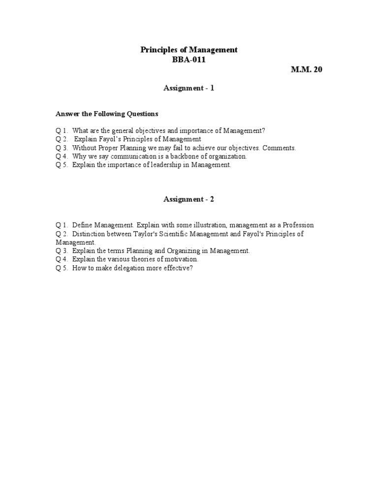 BBA Course Assignments Overview | PDF | Public Good | Marketing