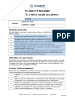 BSBWRT311 Assessment Templates V1.0521