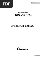 Operation Manual Mm370-c