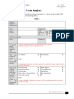 PPG Training Needs Analysis