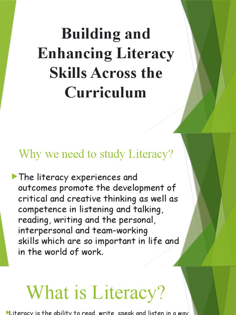 Building And Enhancing Literacy Skills Across The Curriculum Download