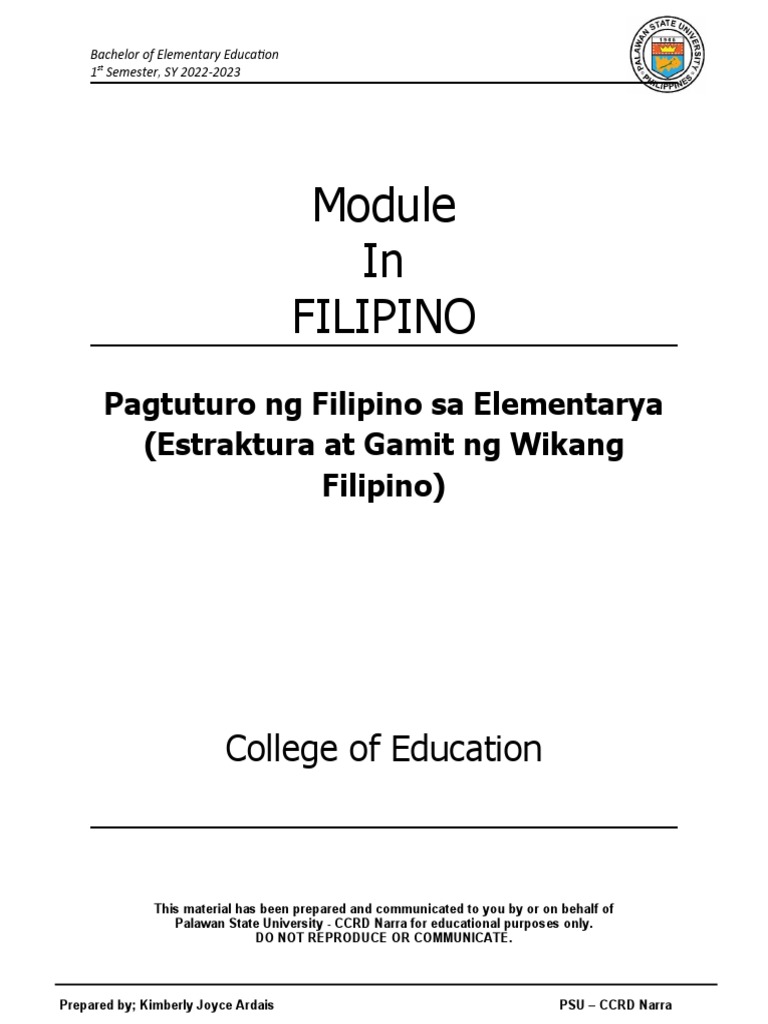 Sc-Fil Module 2 | PDF