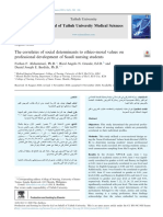 The Correlates of Social Determinants To Ethico Moral Values