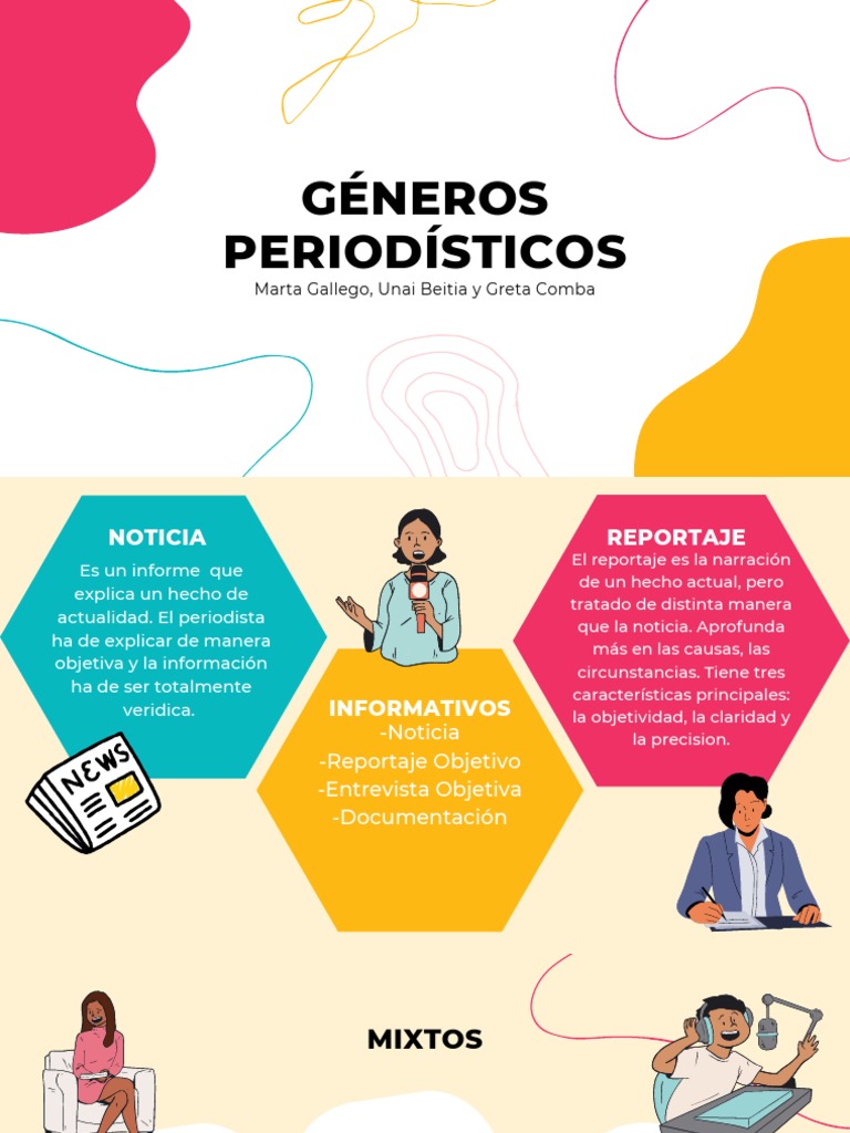Géneros Periodísticos Informativos | PDF | Noticias | Comunicación