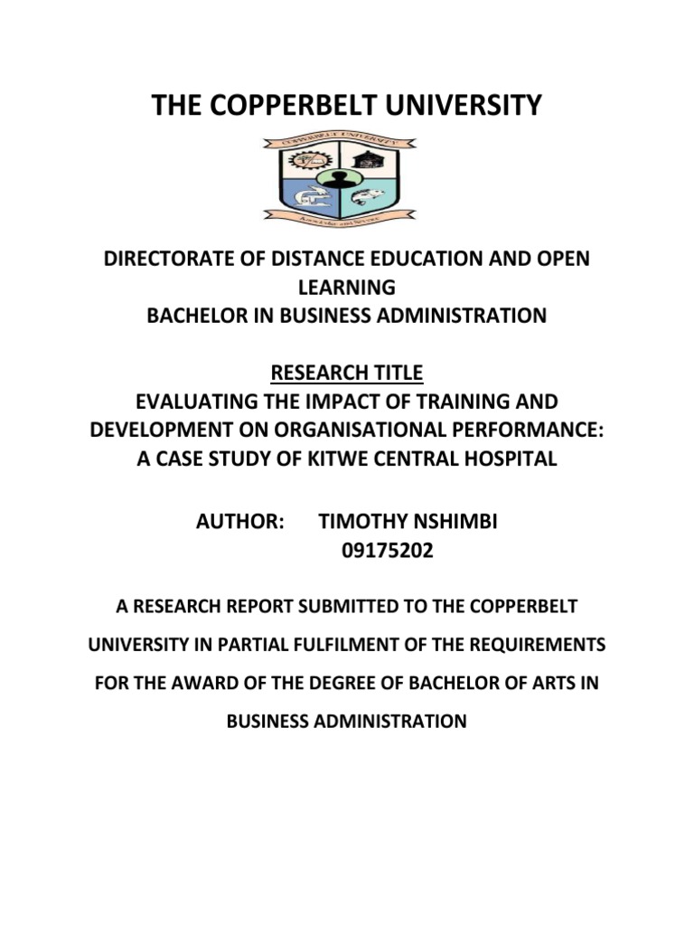Impact of Training and Development On Organisation Performamance | PDF ...