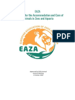 2020 10 EAZA Standards For Accomodation and Care
