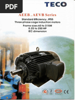 Low Voltage 3-Phase Induction Motors Range 0.55kW To 500kW