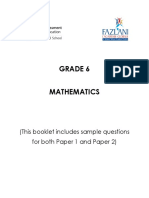 GR 6 Math Specimen Paper