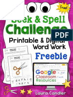 Seek and Spell Freebie Teacher's Guide