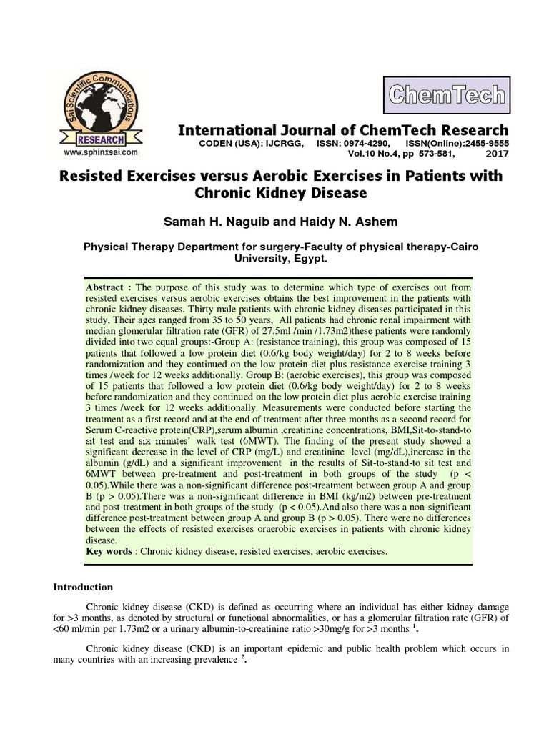 Kidney Paper 2017 Download Free PDF Chronic Kidney Disease
