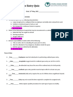 FVCAT Confined Space Entry Quiz