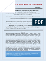 Electronic Health Records in Dental Education A Scoping Review and Quantitative Analysis of Publications