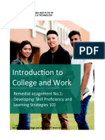 (ES-060) Intro To College and Work Remedial Assignment 2021