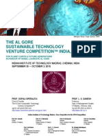 The Al Gore Sustainable Technology Venture Competition India 2010, IIT Madras, India