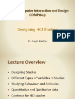 L7 Designing HCI Studies COMP1649