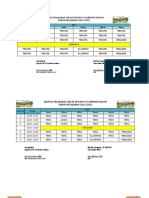 Jadwal Pelajaran Kls 3 A