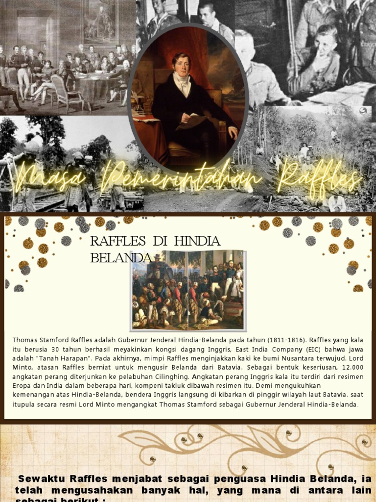 Kebijakan dan Tugas Raffles di Indonesia | PDF