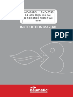 Baumatic BMC460BGL Manual