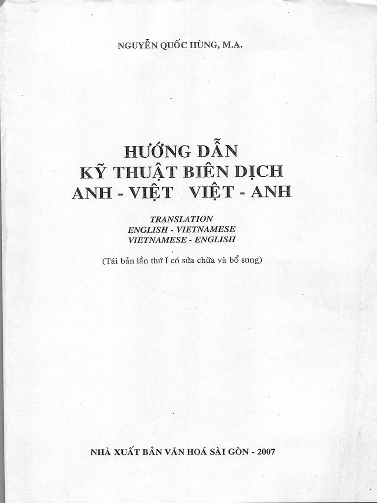 Huong dan ky thuat bien dich anh viet viet anh nguyen quoc hung ma
