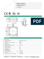 Sensor Inductivo NCB50-FP-Z4-V1: Dimensiones