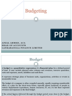 Lecture 5-6 Budgeting