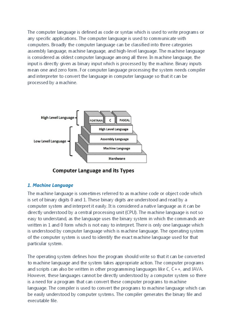 Difference Between High Level and Low Level Languages | PDF ...