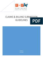 Claims & Billing Submission Guidelines