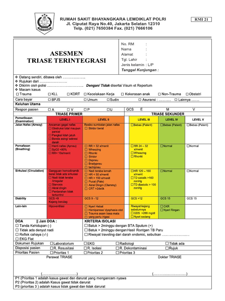 Prosedur Triase Pasien IGD | PDF