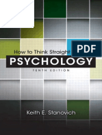 Tradução - How To Think Straight About Psychology (Stanovich, Keith E)