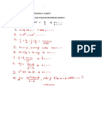 Tes Akhir Matrikulasi Matematika