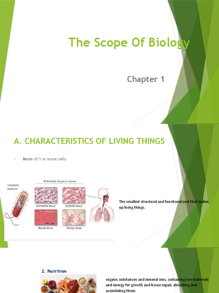 The Scope of Biology PDF Biology Organisms