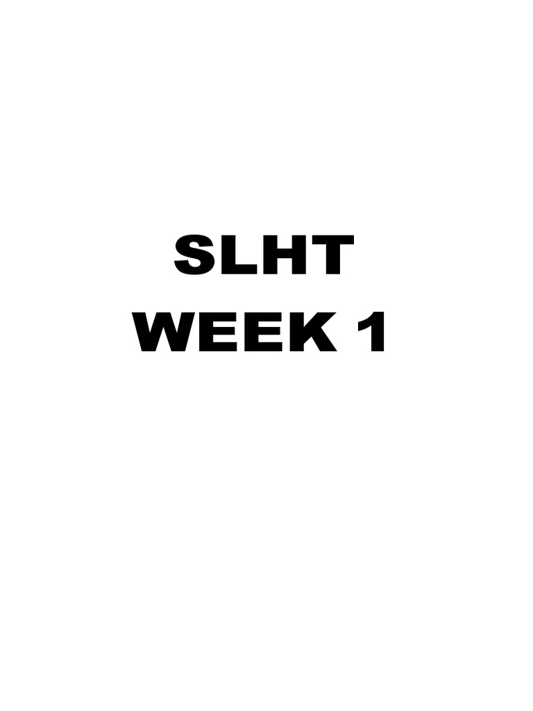 Week 1 | PDF
