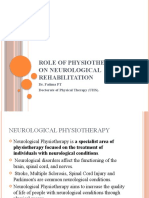 Role of Physio in Neurological Disorders.