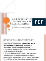 Role of Physiotherapy in Neurological Rehabilitation