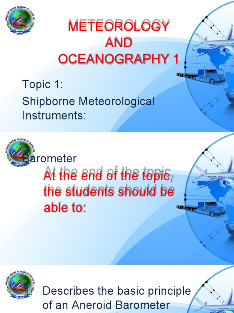 Understanding Atmospheric Pressure Through Shipborne Meteorological