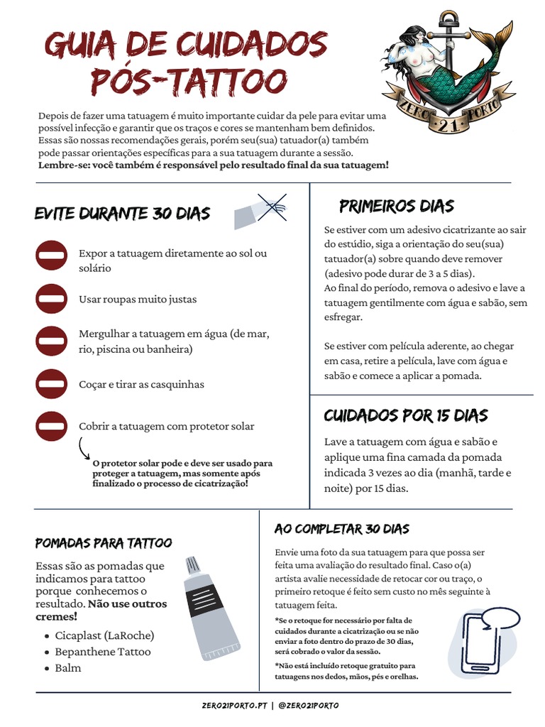 Cuidados Essenciais Pós-Tatuagem | PDF | Tatuagem