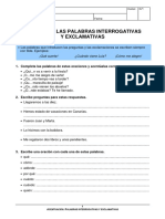 Unidad 5-La Tilde en Las Palabras Interrogativas y Exclamativas