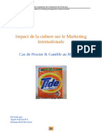 Impact de La Culture Sur Le Marketing Internationale: Cas de Procter & Gamble Au Maroc