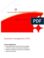 Syndromic Mx on STI