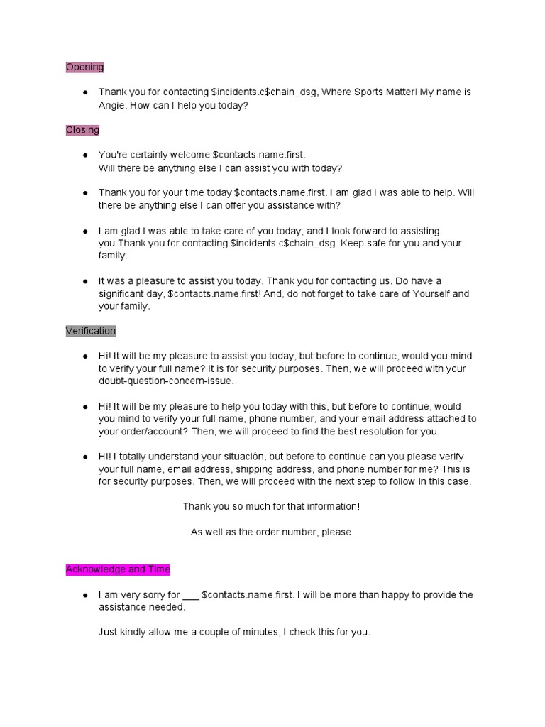 Scripts Chat Interactions | PDF | Gift Card | Pay Pal